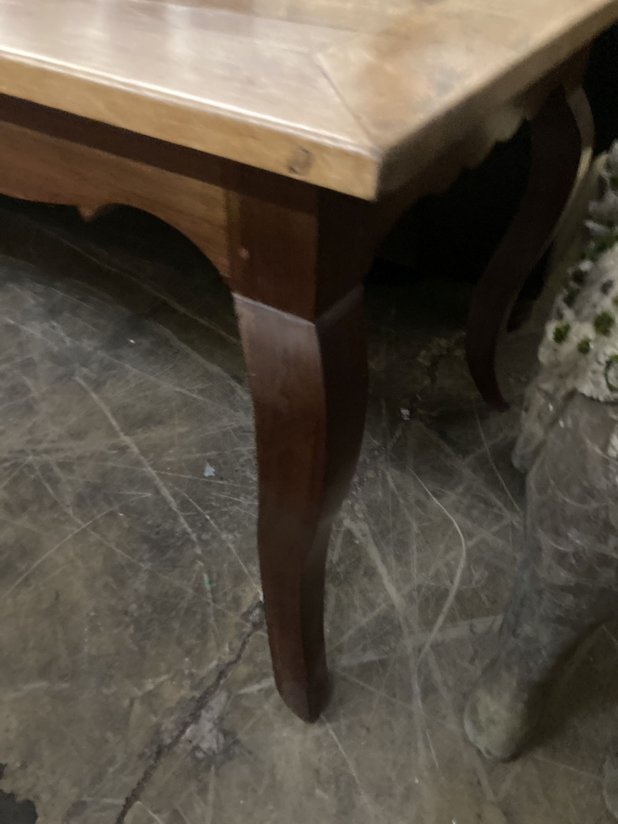 A 19th century French rectangular walnut farmhouse table, length 230cm, depth 85cm, height 76cm